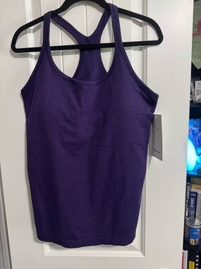 lululemon athletica Dark cort Purple ebb to street Ribbed Racerback Tank